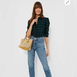 Tuckernuck Plaid Sarnanrac Flannel Green Color  Shirt